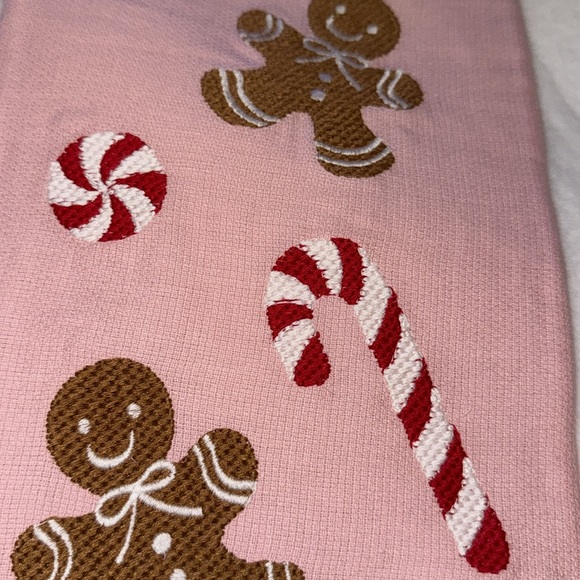 Cupcakes & cashmere Christmas gingerbread man and peppermint candy cane stocking - Picture 9 of 9